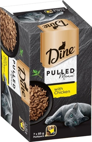 Dine Pulled Menu Wet Cat Food 7x85g Selected Varieties