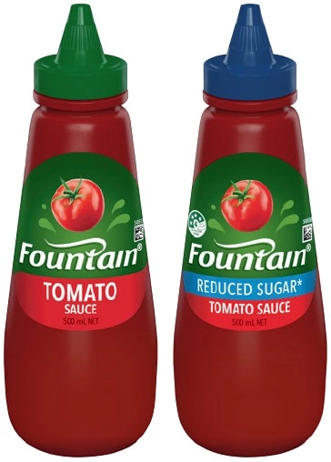 Fountain Tomato or Barbecue Squeeze Sauce 500mL Selected Varieties