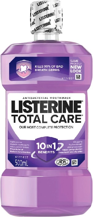 Listerine Total Care Mouthwash 500mL Selected Varieties