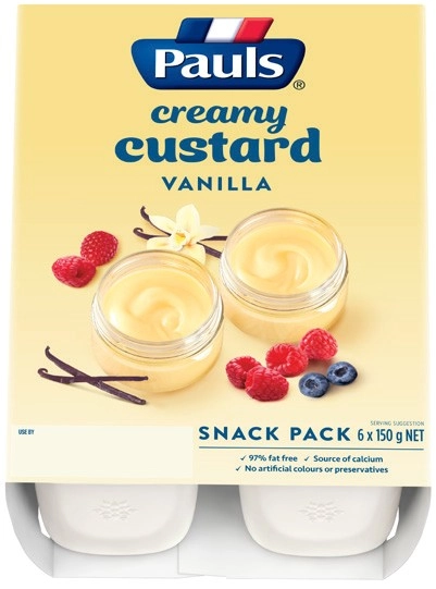 Pauls Vanilla Custard Snack Pack 6x150g