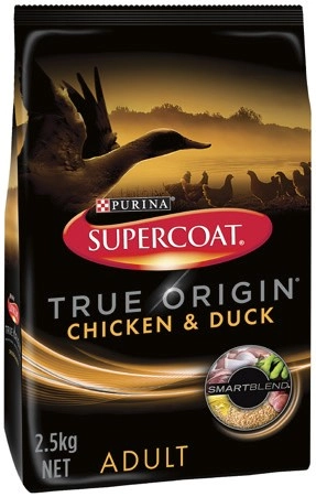 Supercoat True Origin Chicken & Duck Dry Dog Food 2.5kg