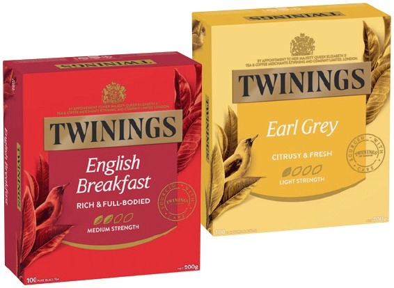 Twinings Tea Bags 80‑100 Pack Selected Varieties