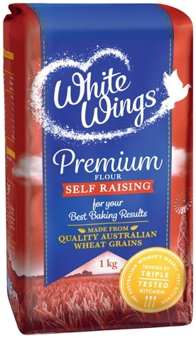 White Wings Premium Plain Flour or Self Raising Flour 1kg