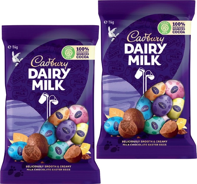 Cadbury Easter Egg Bag 110‑125g Selected Varieties*