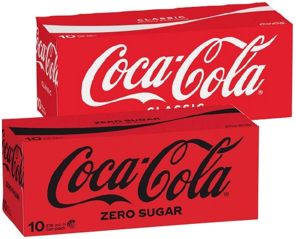 Coca‑Cola, Sprite, Fanta or Mount Franklin Lightly Sparkling 10x375mL Selected Varieties