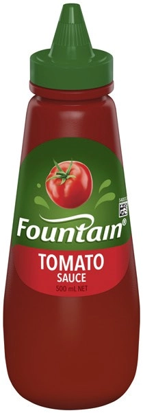 Fountain Tomato or Barbecue Sauce 500mL Selected Varieties