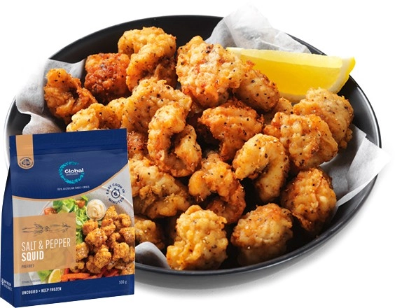 Global Seafoods Salt & Pepper Squid 500g