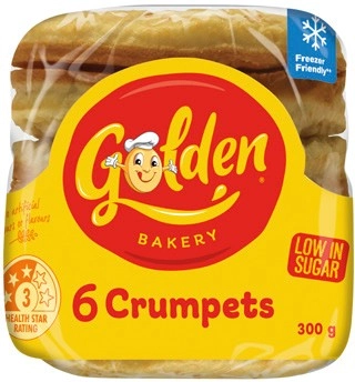 Golden Crumpet Rounds 6 Pack Selected Varieties