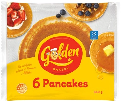 Golden Pancakes 6 Pack