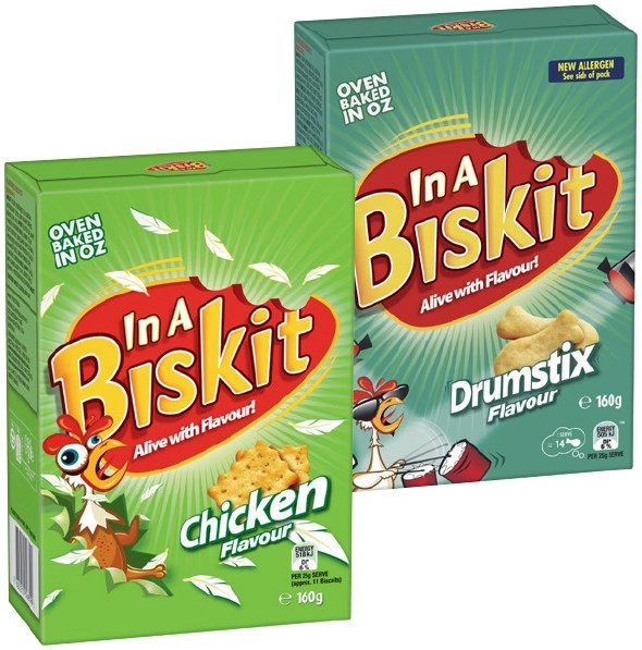 In A Biskit Flavoured Crackers 160g Selected Varieties