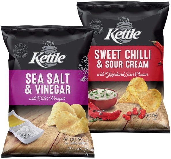 Kettle Potato Chips 135‑165g Selected Varieties