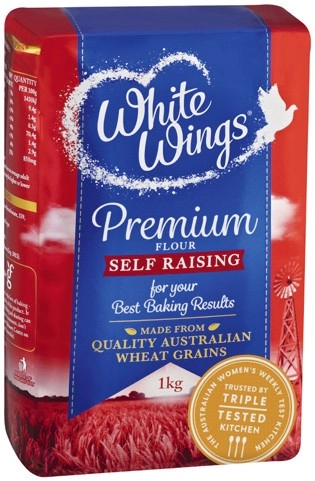 White Wings Premium Self Raising or Plain Flour 1kg