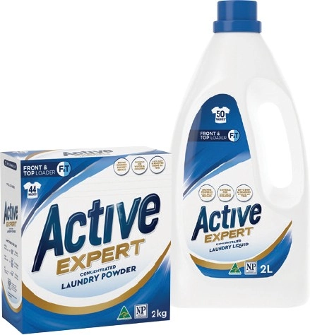 Active Expert Laundry Powder 2kg or Liquid 2 Litre