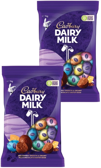 Cadbury Easter Egg Bag 110‑125g Selected Varieties*