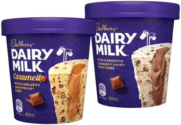 Cadbury Ice Cream Tub 460mL Selected Varieties