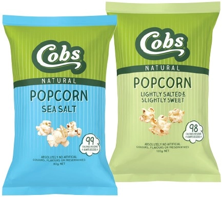 Cobs Natural Popcorn 70‑120g Selected Varieties