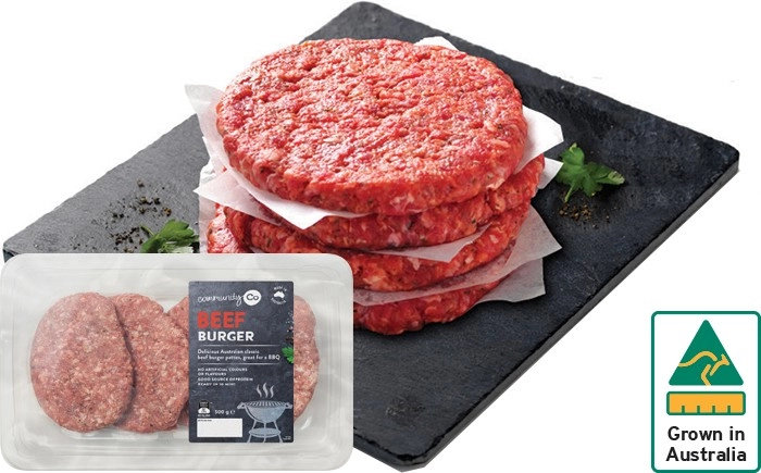 Community Co BBQ Beef Burger 500g