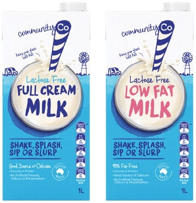 Community Co Milk Lactose Free Milk 1 Litre Selected Varieties