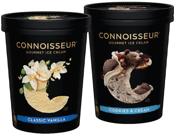 Connoisseur Gourmet Ice Cream 1 Litre Selected Varieties