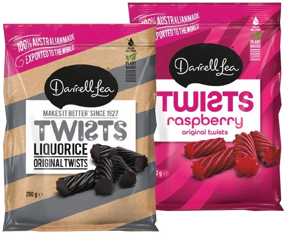 Darrell Lea Liquorice Share Packs 200‑280g Selected Varieties