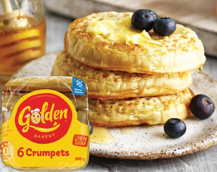 Golden Crumpet Rounds 6 Pack Selected Varieties