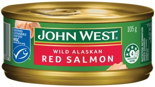 John West Wild Alaskan Red Salmon 105g