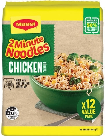 Maggi 2 Minute Noodles 12 Pack Selected Varieties