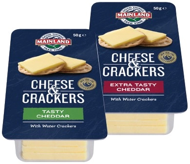 Mainland On the Go Cheese & Crackers 50g Selected Varieties