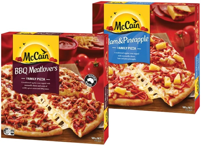 McCain Family Pizza 490-500g Selected Varieties