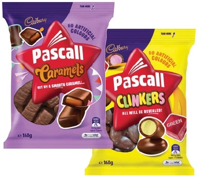 Pascall Chocolate Share Bag 120-185g or Cadbury Bitesize 120-150g Selected Varieties