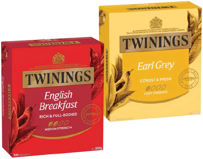 Twinings Tea Bags 80‑100 Pack Selected Varieties