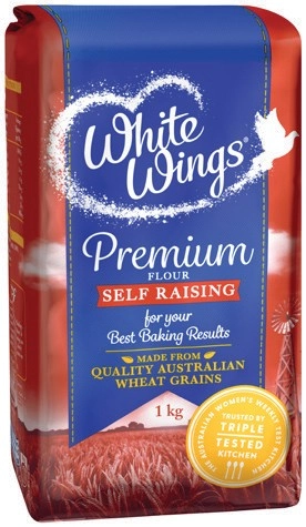 White Wings Premium Self Raising or Plain Flour 1kg