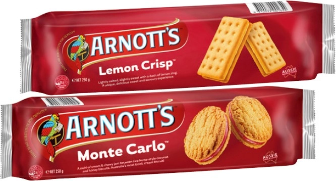 Arnott’s Cream Biscuits 200‑250g Selected Varieties