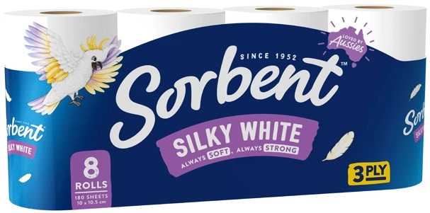 Sorbent Toilet Rolls 8 Pack Selected Varieties