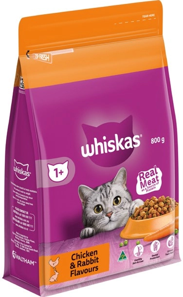 Whiskas Dry Cat Food 800g Selected Varieties