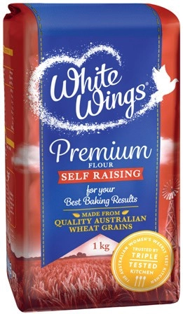 White Wings Premium Plain Flour or Self Raising Flour 1kg