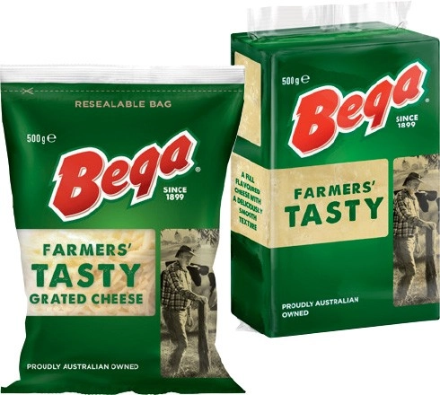 Bega Cheese Block or Grated Cheese 500g Selected Varieties