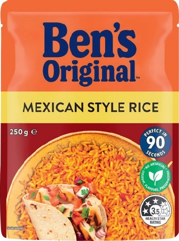 Ben's Original Rice 240‑250g Selected Varieties