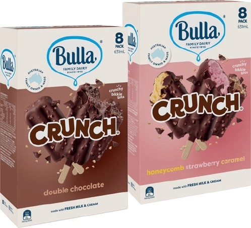 Bulla Ice Cream Sticks 8 Pack or Frozen Yoghurt 8‑14 Pack Selected Varieties