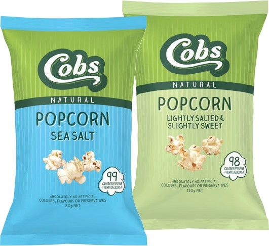 Cobs Natural Popcorn 70-120g Selected Varieties