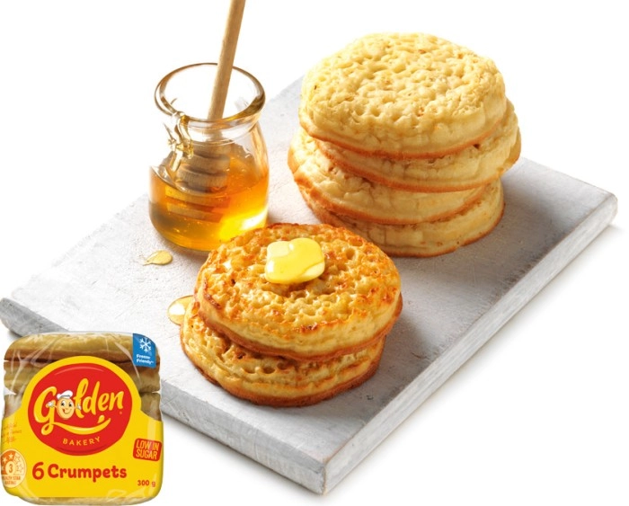 Golden Crumpet Rounds 6 Pack Selected Varieties