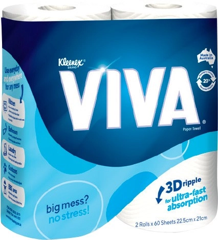 Kleenex Viva Paper Towels 2 Pack Selected Varieties