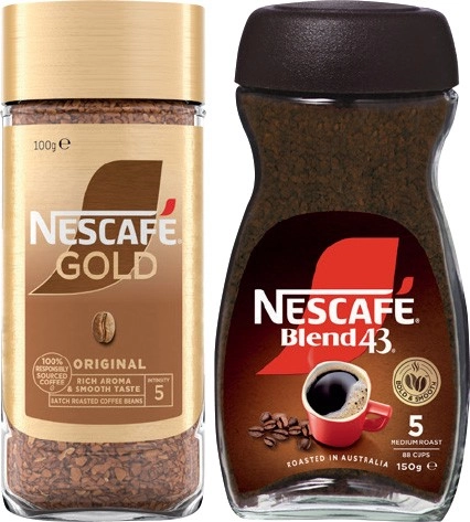 Nescafé Instant Coffee Blend 43 140‑150g or Gold 95‑100g Selected Varieties