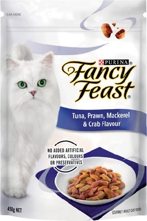 Purina Fancy Feast Adult Dry Cat Food 450g Selected Varieties