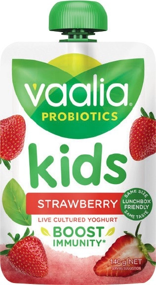 Vaalia Kids Probiotics Yoghurt 140g Selected Varieties