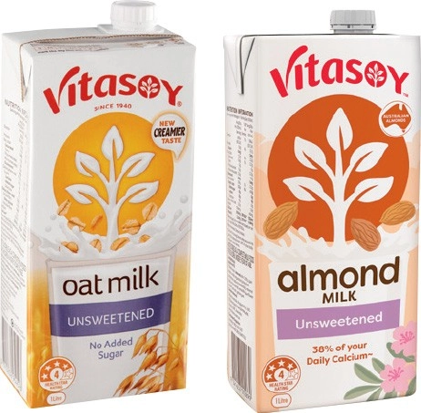 Vitasoy Almond, Oat or Soy Milk 1 Litre Selected Varieties