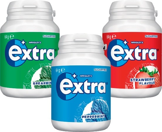 Wrigley’s Extra Gum 64g, Extra White 67g or Extra Eclipse 93g Selected Varieties