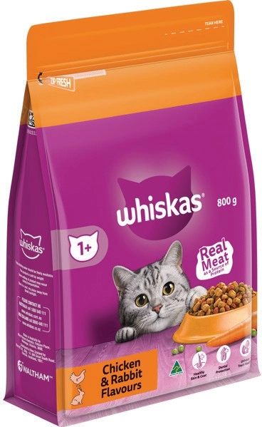 Whiskas Dry Cat Food 800g Selected Varieties