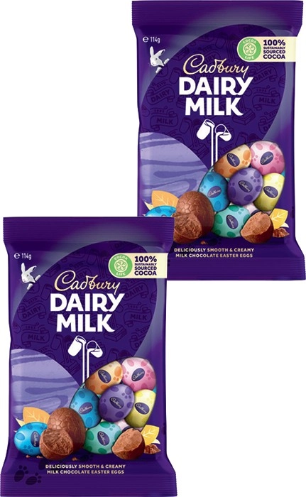 Cadbury Easter Egg Bag 110‑125g Selected Varieties*