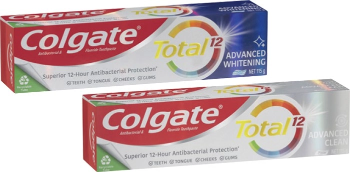 Colgate Total Premium Toothpaste 115g Selected Varieties